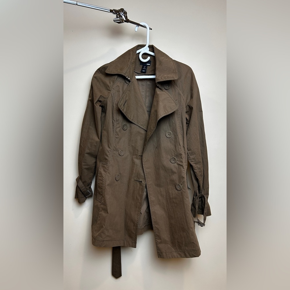 Dark Brown H&M Trench Coat